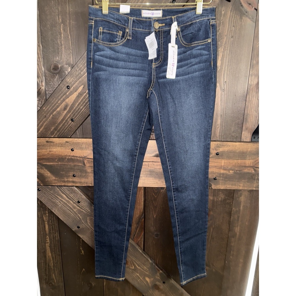 Altar'd State NEW Women's Sz 28 Skinny Ankle Jeans Med Wash Caitlyn